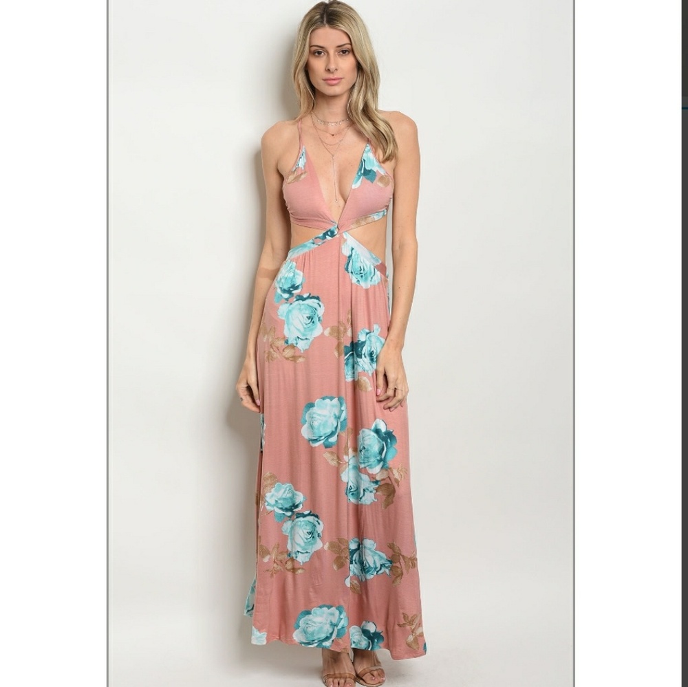 💐Floral maxi dress